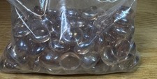 Small Amount Of Glass Crafting DIY Polished Pebbles Peach Colored Round Smooth