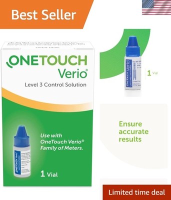 Verio Control Solution, Hypoallergenic 0.13 fl oz for Accurate Blood Sugar Tests