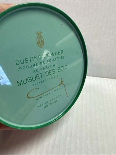 Vintage COTY Muguet Des Bois Dusting Powder 5.25 Oz NEW OLD STOCK - Picture 4 of 6