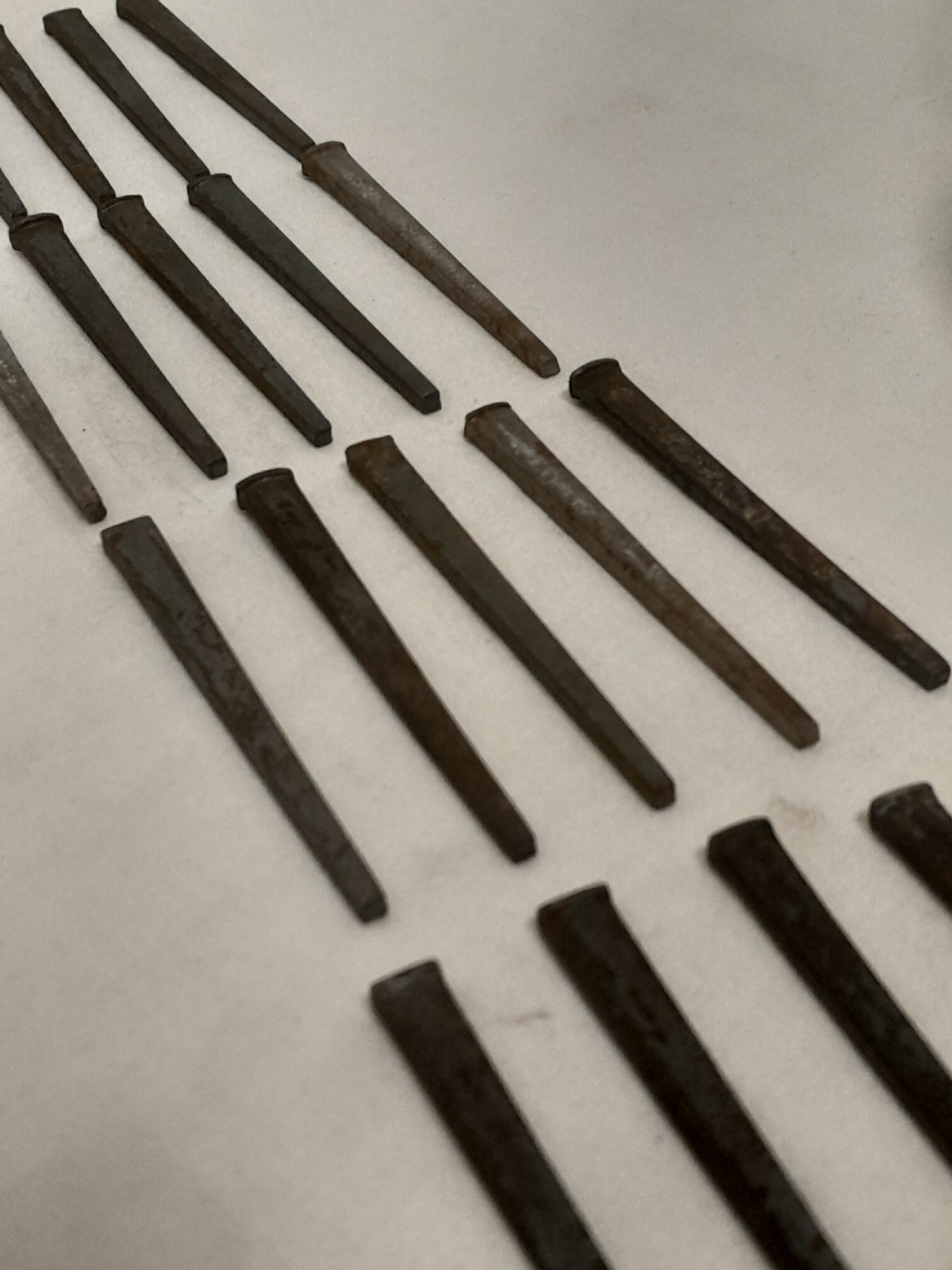 Lot of (20) Coffin Nails Late 19th Century  Original Blacksmith Forged 1800s 