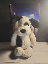 Jellycat London Bashful Black and Cream Puppy Dog 12" Plush