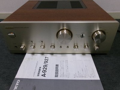 ONKYO INTEGRA A-927 Vintage Integrated Amplifier Works Tested Japan ZH0TB02 18.5