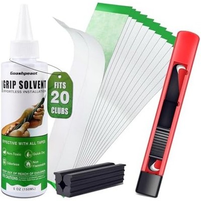 NEW Grip Repair Kit for Regripping Golf Club Tapes, Solvent, Hook Blade,ClamUSA