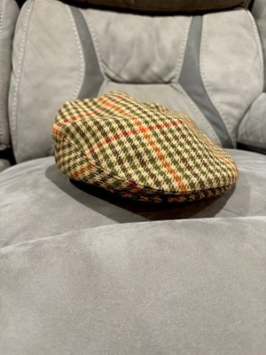 Andover Shop Tweed Cap Size 7 3/4 100% Wool Made in Ireland