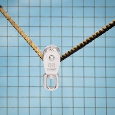 3Pcs Stainless Steel Single Pulley for Heavy Lifting Rope Swivel Hook Use