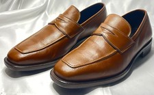 Mens Brown Valentino Garavani Penny Loafer Dress Shoe Size 42