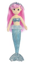 18" Cristal 2 Sea Sparkles Soft Plush Mermaid
