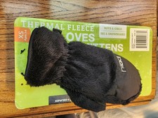 HEAD Thermal Fleece Mittens, XS, 3-4 Years, BLACK