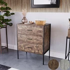 SALE 3 Drawer Chest Of Drawers Storage Bedroom Furniture Dark Wood