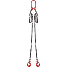 G80 Lifting Chain Sling 2 Leg 5/16inx5ft 6600lb Capacity with Spring Lock