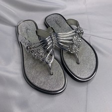 Women Flip Flop Slippers Slides Bling Rhinestone Ladies Shoes Casual Summer 8
