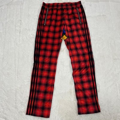 adidas x JEREMY SCOTT Red Check Pants Regular Size M Unisex Adults