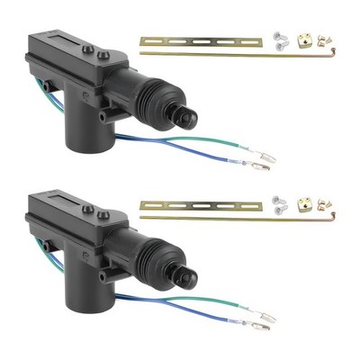 Sandfren Car Power Door Lock Actuator, 2PCS 12V 2 Wire 5.71 inches, Black
