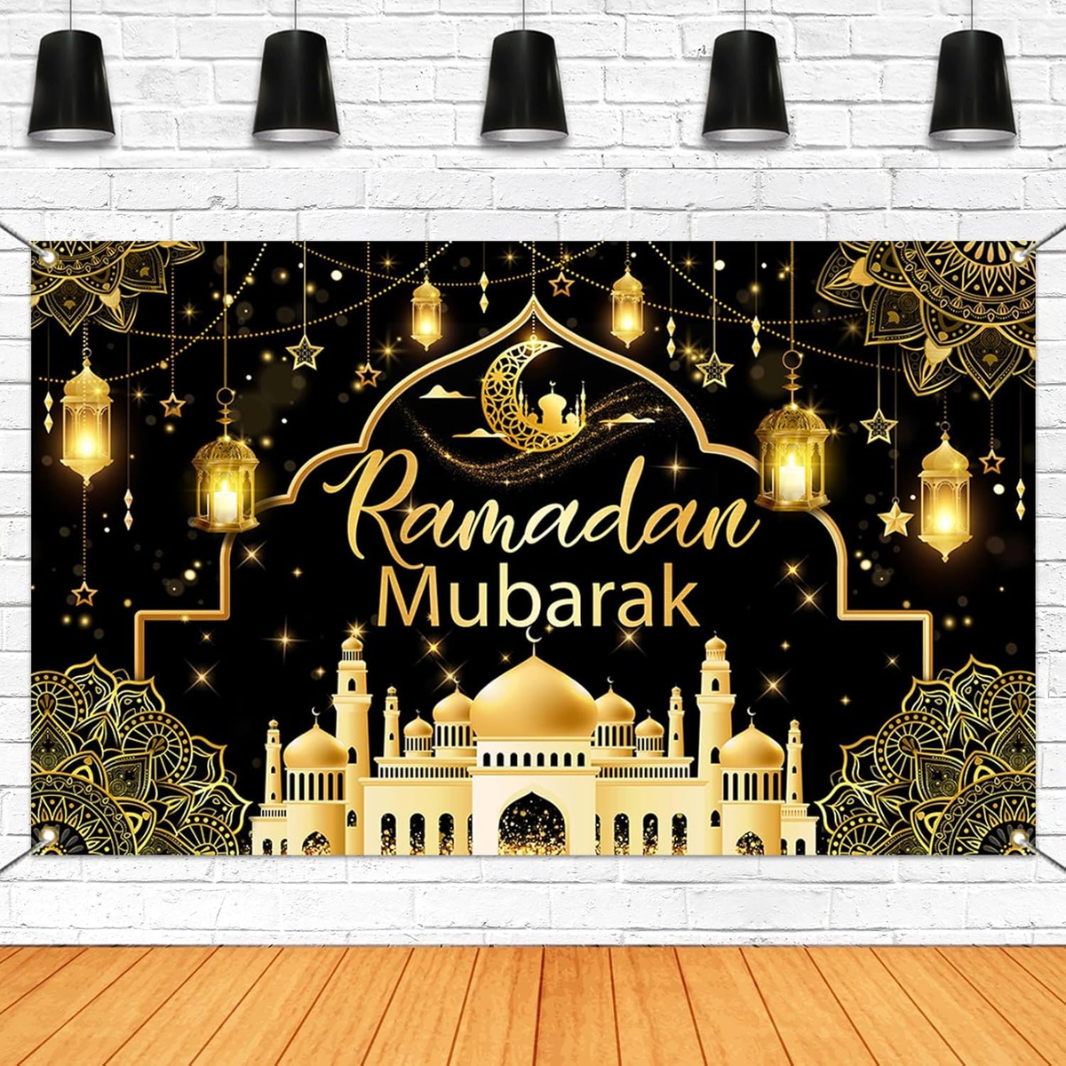 8 Stuks Eid Mubarak Decoratie, Eid Mubarak Banner Hangende