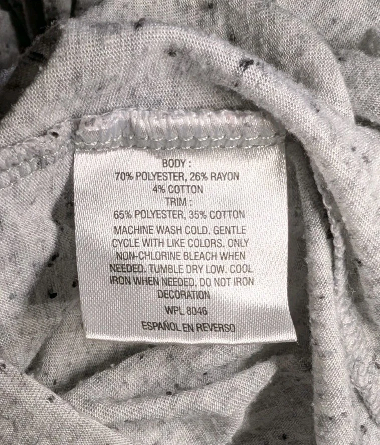 JENNI INTIMATES Gray KITTEN Cat Whiskers 2 Pc Pajama LOUNGE Set Junior's Medium - Image 4 of 4