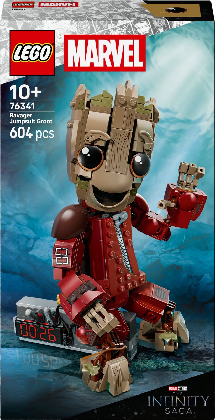 Lego 76341 Super Heroes - Groot in tuta da Ravager - Immagine 3
