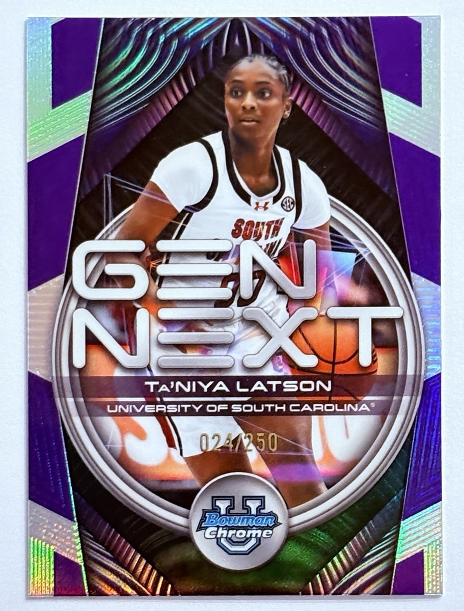 2025-26 Bowman - Gen Next Ta'Niya Latson #GN-16 Purple Refractor