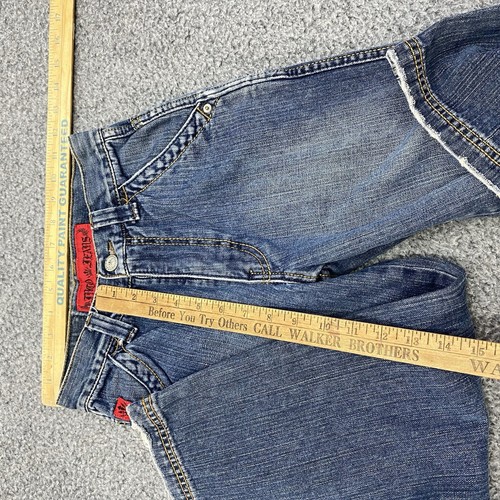 Jnco Jeans Boys Size 8 Baggy Blue Embroidered Youth Kids - Picture 7 of 11