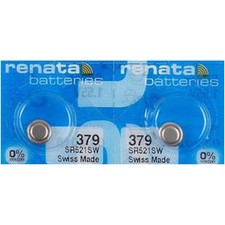 Renata Watch Battery Swiss Made 379 or SR521SW OR AG0 1.5V 3...
