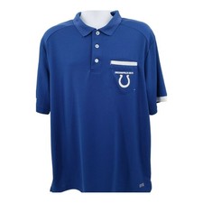 Indianapolis Colts NFL Blue Polo Shirt Men's L TX3 Cool Team Apparel