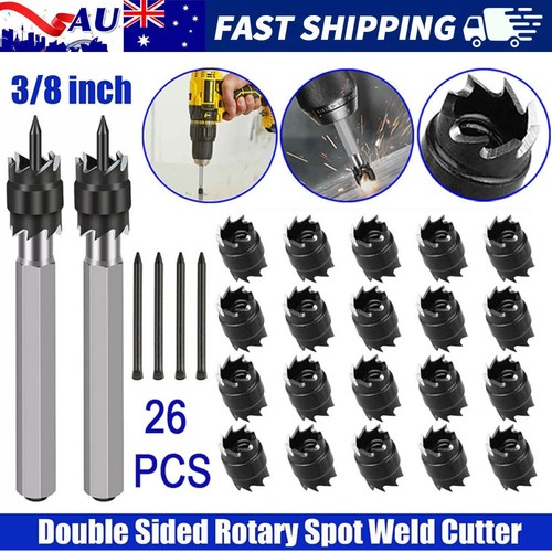 26X 3 8 Spot Weld Double Sided Cutter Remover HSS Drill Bit Welder Cut 26x-3-8-spot-weld-double-sided-cutter-remover-hss-drill-bit-welder-cut