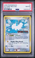 PSA 8 2005 Pokemon EX Deoxys Altaria REVERSE Holo Foil Rare 1/107 STAMPED on eBay