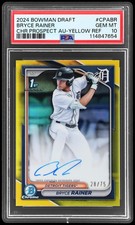 Bryce Rainer Bowman 2024 Yellow Refractor Auto