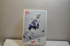 1987-1988 Postcard Quebec Nordiques hockey club # 29 steven finn nhl