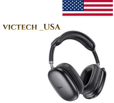 Wireless Bluetooth Headphones Over Ear Hi-Fi Stereo Headset Long Battery Black