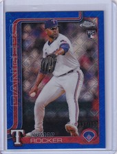 2025 Topps Chrome Logofractor Edition #73 Kumar Rocker Blue Refractors #/150