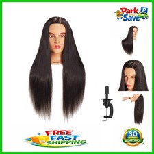 High-Temperature Synthetic Hair Mannequin Head, 26-28" for Effective Training