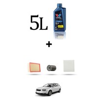 Hoffcar Set Service 3 Filter Und 5L ÖL FüR Audi A4 (B6, B7) 2.0 FSI 110Kw Von 2
