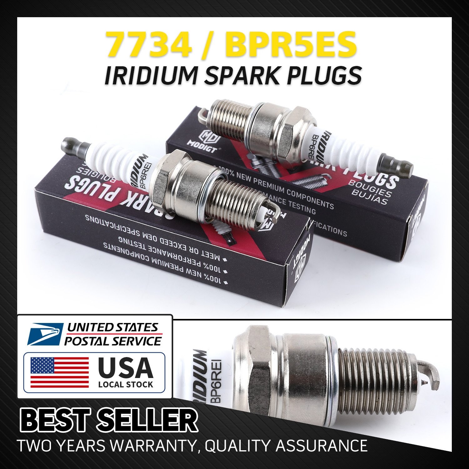 2 For NGK 7734 BPR5ES Standard Spark Plugs for WR9DP WR9DC WR9D WR8DP WR8DC4