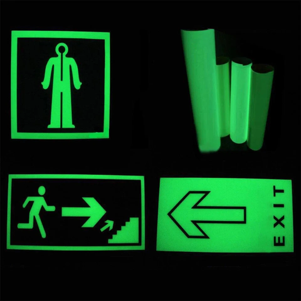Glow in the Dark Self Adhesive Vinyl Sheet/Roll Luminous Film For Mug Wall Decor - Image 3 of 4