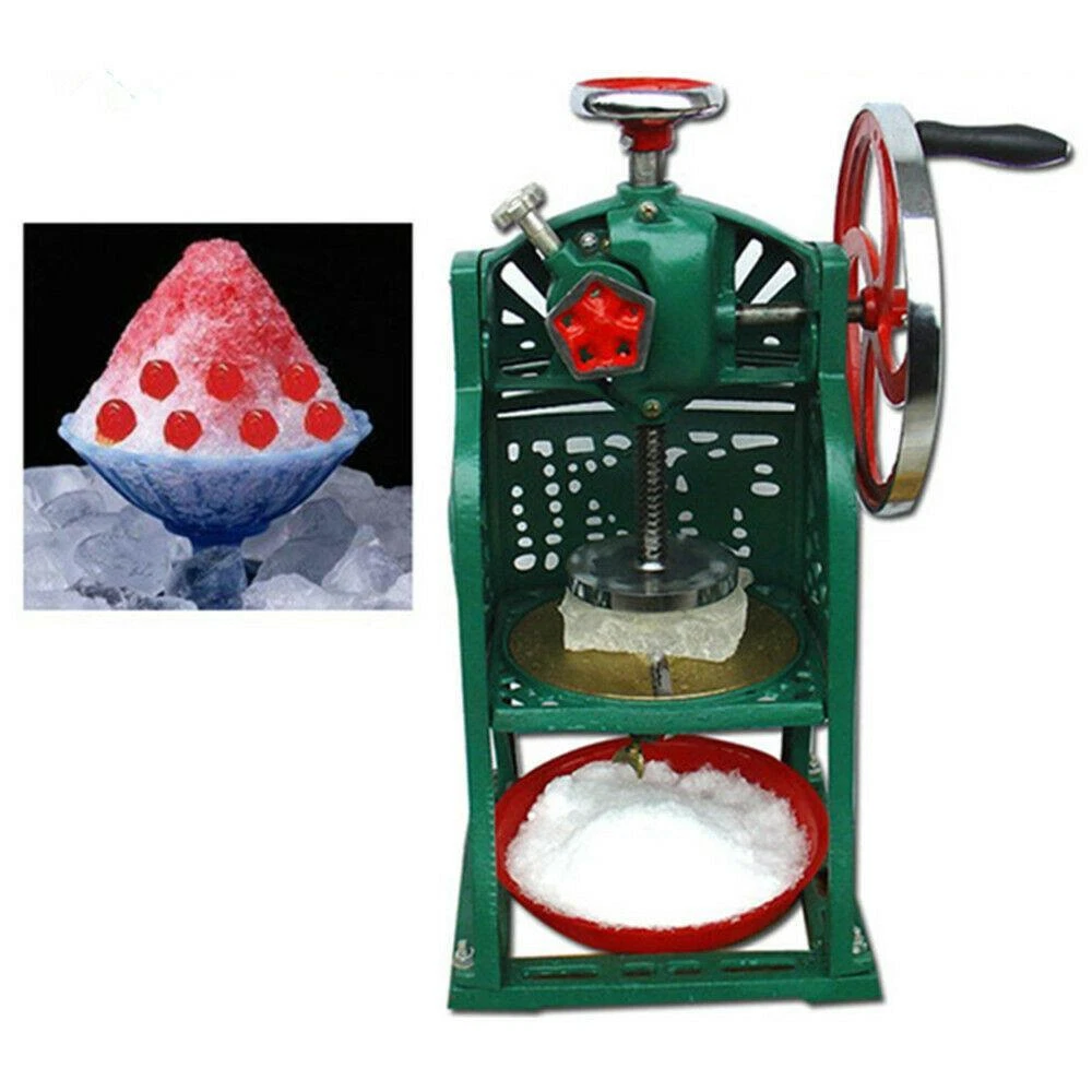 Manual Snow Ice Shaver Machine Ice Crusher Shaved Ice Machine