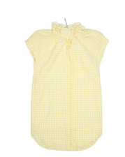 Sundays Yellow Gingham Womans Monroe Dress Short Sleeve Womens XS