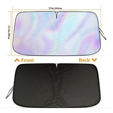 Car Front Windshield Sun Shade Shield Visor For Nissan UV Heat Block 57*31.5in