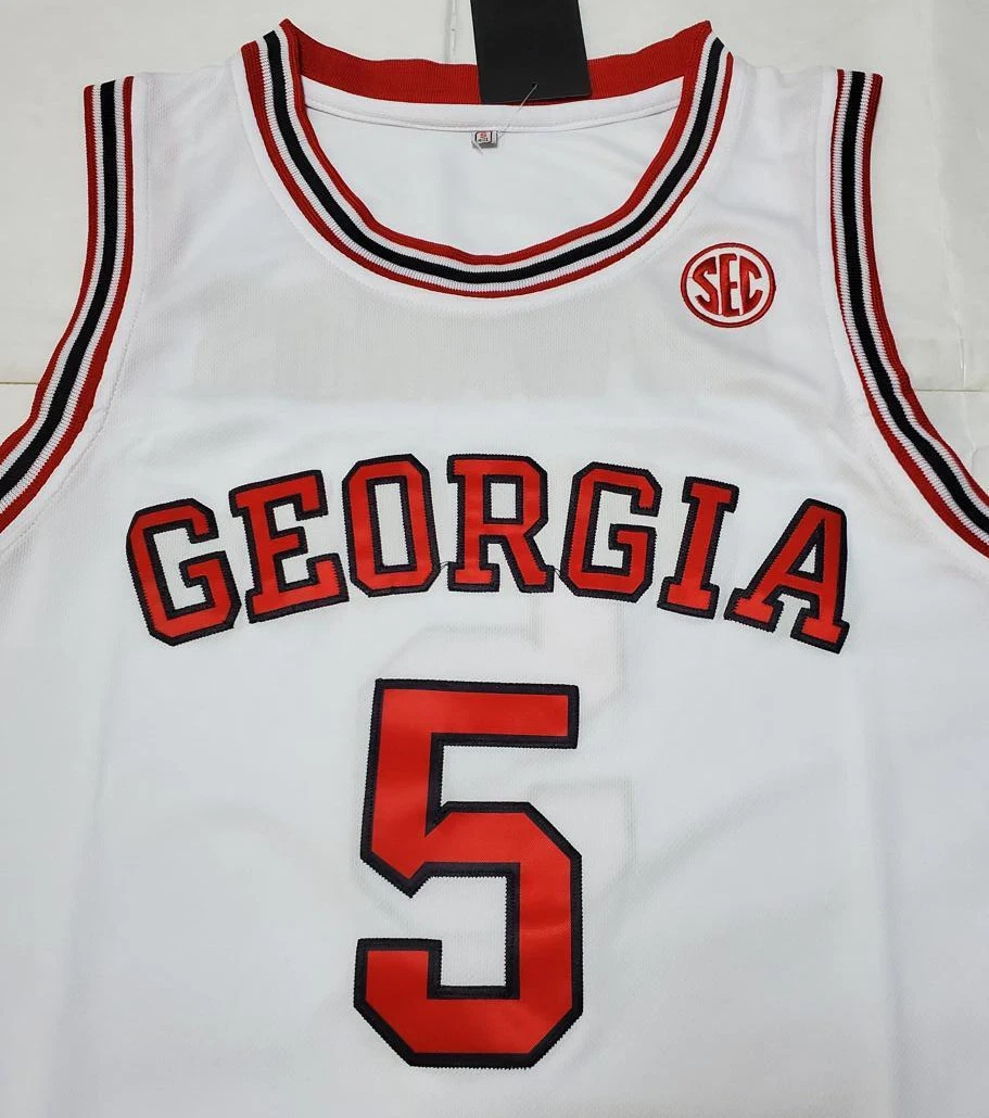 Men Anthony Edwards Georgia #5 Jersey