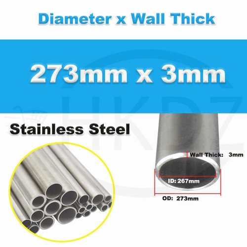 Stainless Steel Round Tube Pipe 304 Grade Diameter 8 -325mm Length 100mm Various - Picture 178 of 181