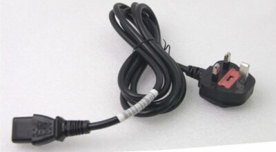 ENGLISH KABEL PC POWERCORD UK ENGLAND POWER CORD CABLE BS1363 IEC320 #SK05