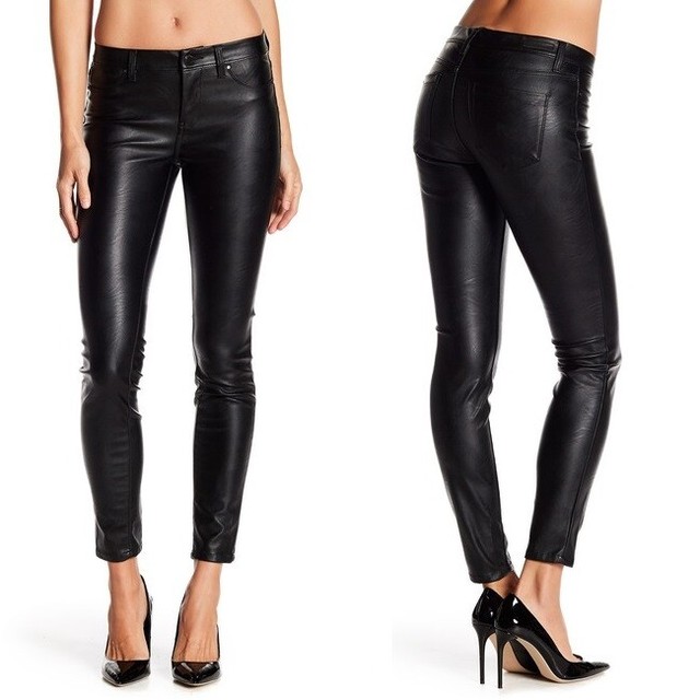BLANKNYC Pants 24 Faux Leather Skinny Low Rise 31