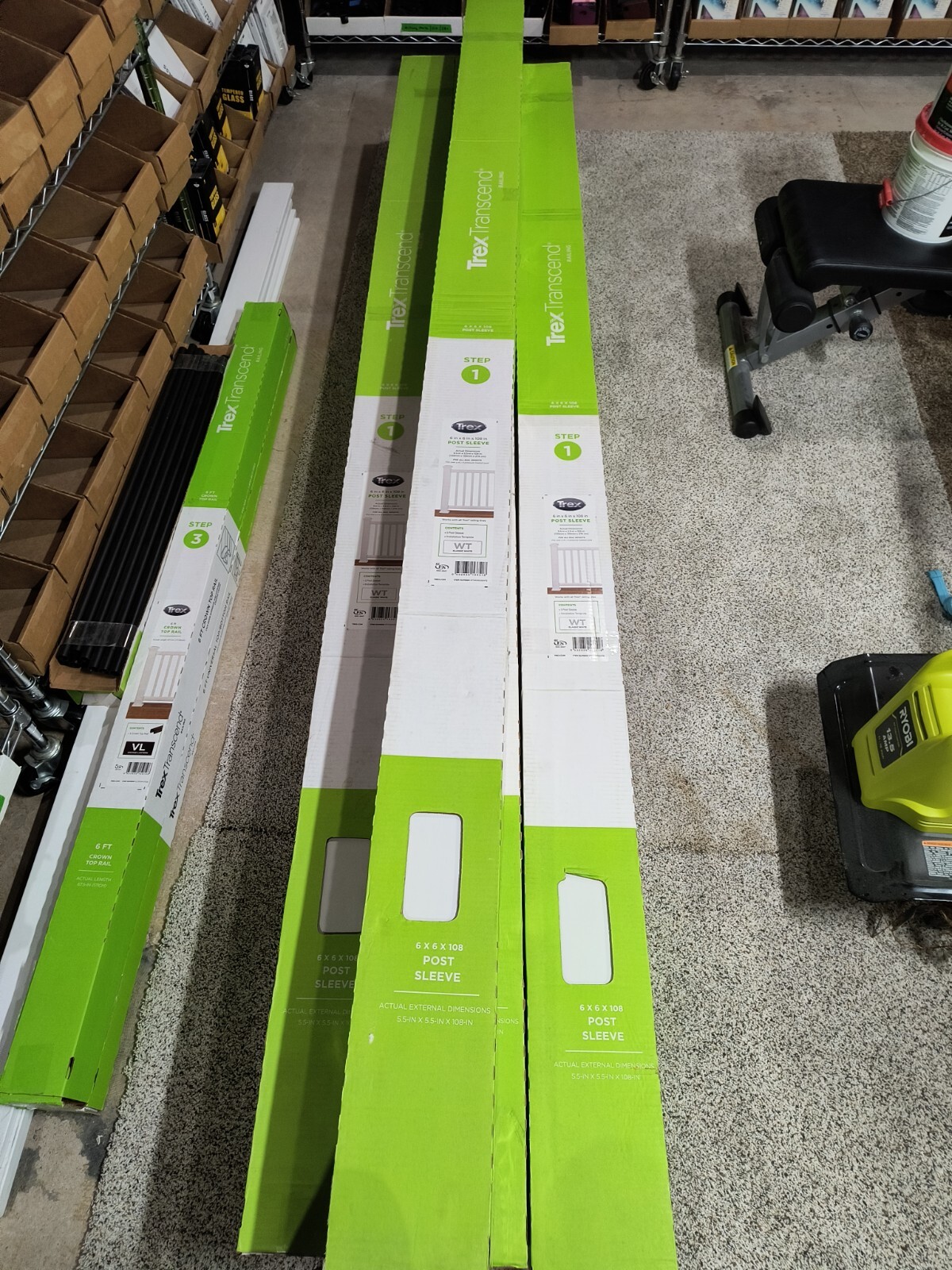 Trex Transcend Post Sleeve 6 X 6 X 108 Inches Composite Railing System