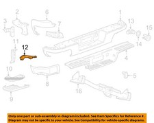GM OEM 15-22 Canyon Rear Bumper Bumper Components-Inner Bracket 23278704