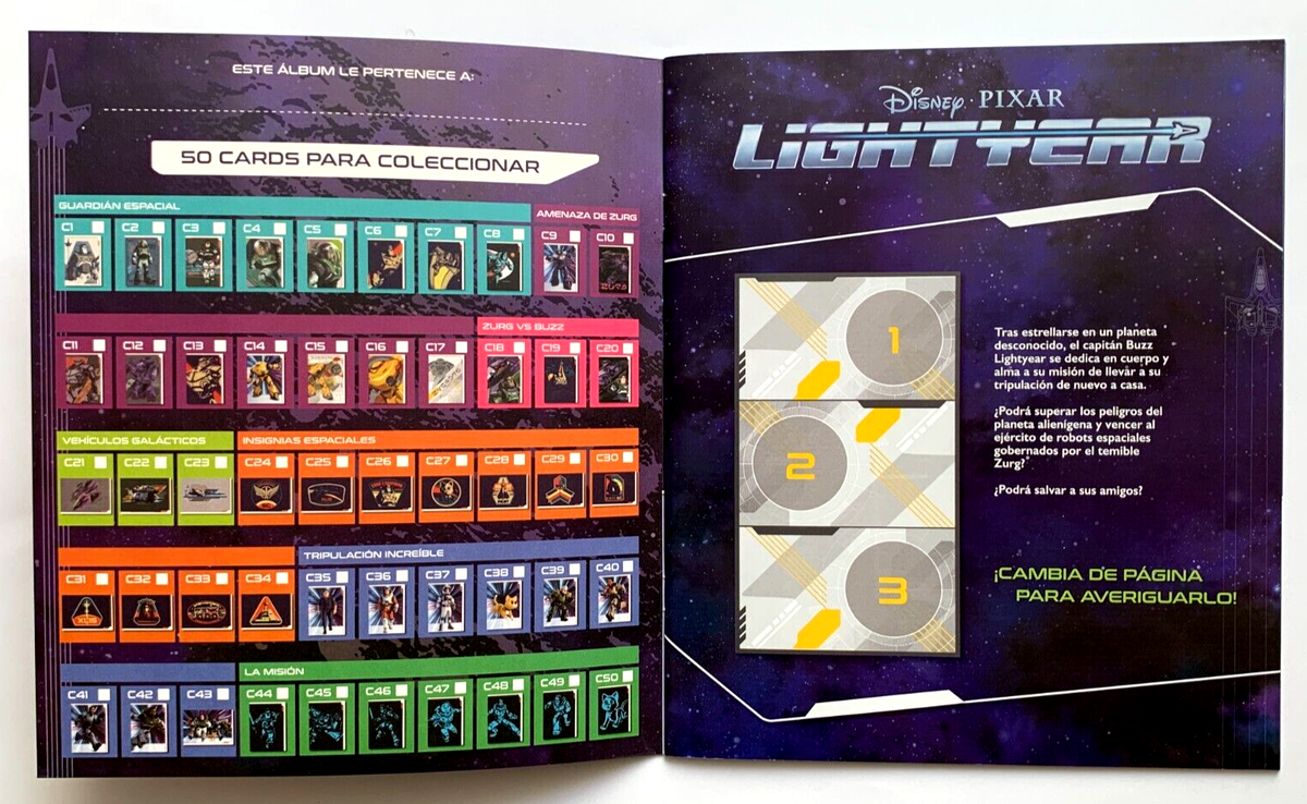 ALBUM Buzz LIGHTYEAR Panini 2022 + FULL SET 176/176 + CARDS 50/50