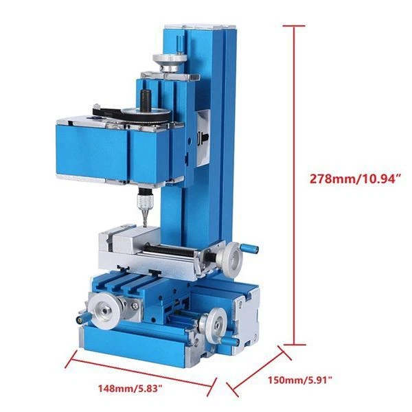 100~240V Mini Milling Machine DIY Woodworking Metal Aluminum Processing Tool - Image 2 of 4