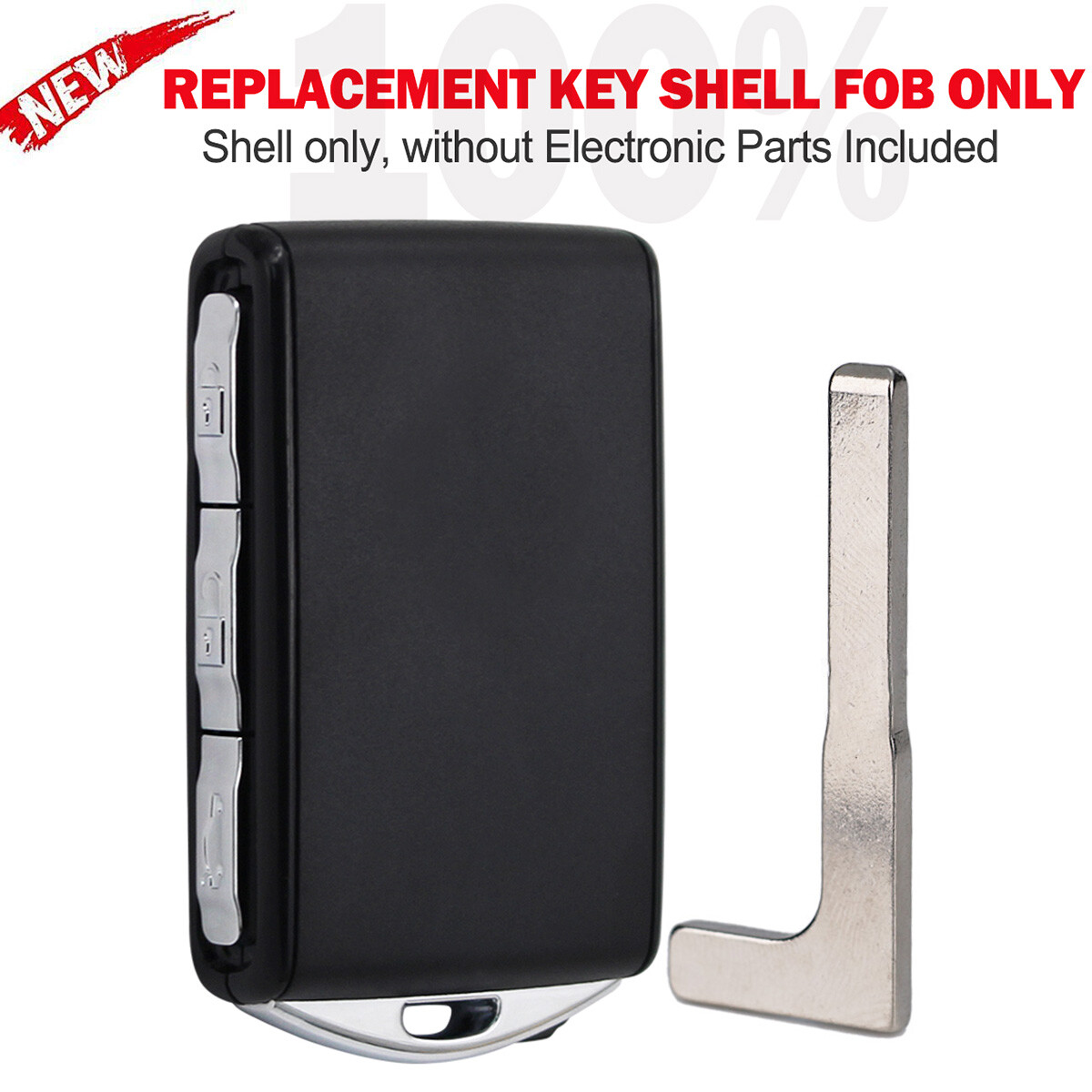 For Volvo Remote Key Fob Shell Case Black XC60 XC90 XC40 S60 S90