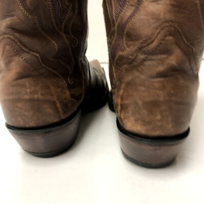Bottes D'équitation Western Nocona 4016 Femme – Cuir Marron, Snip Toe, Taille US 6