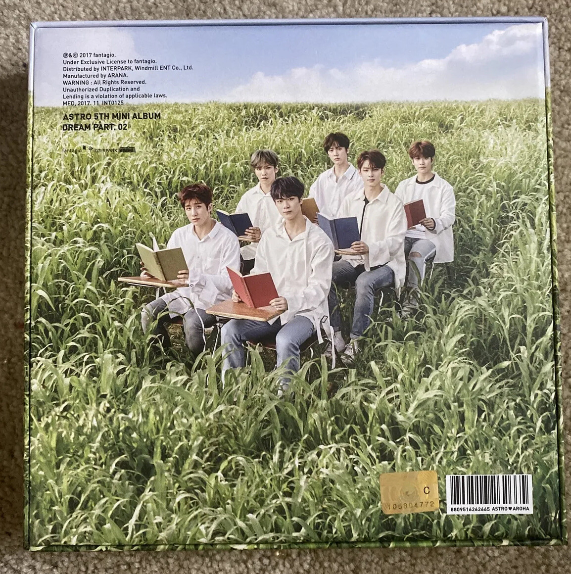 ASTRO/アストロ/Dream Part.02(Wind Ver)/韓国盤CD ASTRO DREAM PART 02 Wind ver Cha Eunwoo CD album goods 2 K