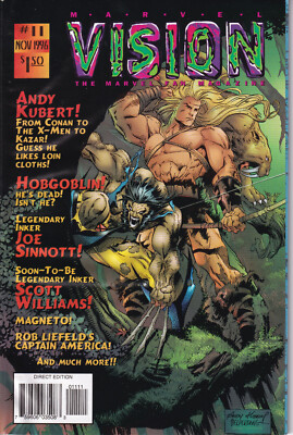 MARVEL VISION  # 11 November 1996 - THE MARVEL FAN MAGAZINE -  MARVEL Comics