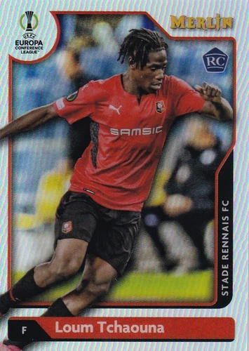2021-22 Merlin Soccer Loum Tchaouna RC Silver Refractor #136  PWE